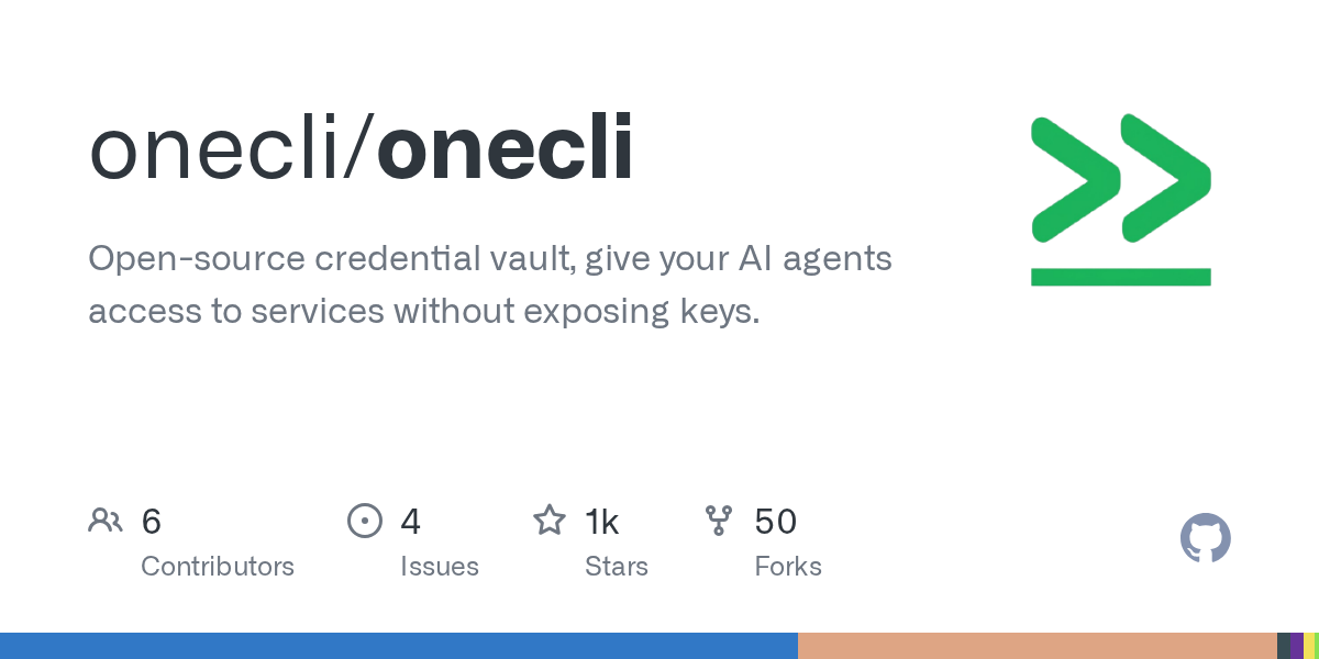 OneCLI GitHub repository